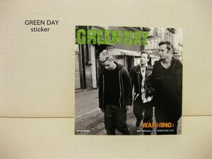 ☆新品☆ GREEN DAY グリーン・デイ アルバム WARNING ステッカー 即決