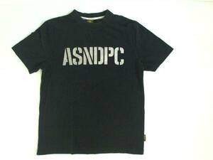 ☆アスナディスペック【ASNADISPEC】ロゴプリント半袖Tシャツ M黒