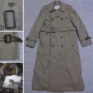  Aquascutum aqua 5 size *10 L rank trench coat sphere insect 