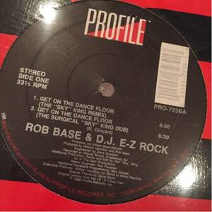 再発盤 レコード ROB BACE & D.J. E-Z ROCK/ GET ON THE DANCE F