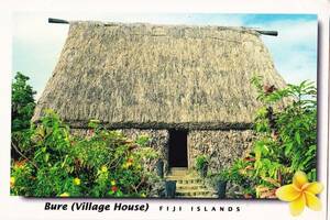【条件付送料無料】☆新品☆【フィジー】ポストカード/Bure Village house/Fiji