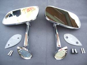 75-77y Corvette C3 door mirror left right set out side mirror chrome plating mirror 