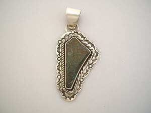 [NAVAJO Navajo stamp equipped ] dark green turquoise top 