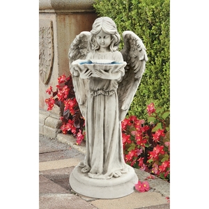 鉢を持つ少女の天使 像 エンジェル 高級 屋外 置物 エクステリア彫刻オブジェ西洋風オーナメント飾り洋風装飾品雑貨庭園ガーデンアクセント