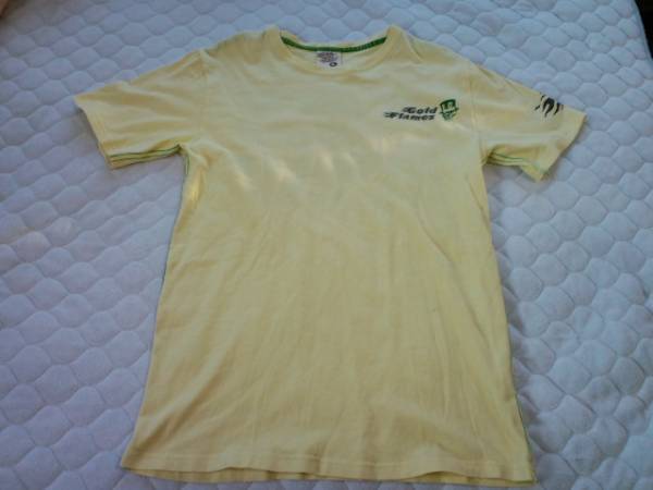 Gold Flames Tシャツ L 黄色