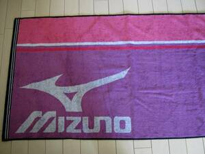 値下げ【新品訳あり】ミズノ MIZUNO　吸水速乾バスタオル*パープル