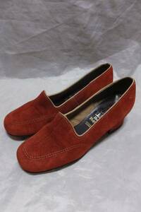 ** free shipping ** is shupapi-* old Logo * suede pumps *23cm*z20