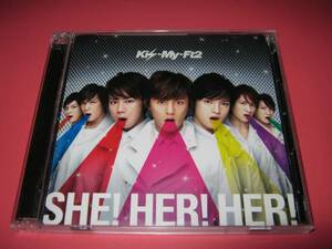 CD＋DVD■Kis-My-Ft2★SHE! HER! HER!★初回盤■メイキング収録