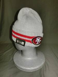 USA購入 【NEWERA】製 NFLアメフト サンフランシスコ 49ers【SanFrancisco 49ers】ロゴ刺繍ニットキャップ 新品未使用品