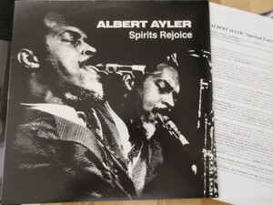 G/LP/180g盤/Albert Ayler(アルバートアイラー)/Spirits～