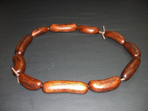 红木漆香肠项链, 手工制作的, 配饰(女士), 项链, 吊坠, 颈链
