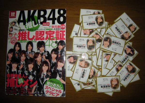 AKB48 推し! 推し認定証 45枚 別冊宝島