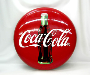 CocaCola/コカコーラ☆丸看板 約５０cm 札幌市 豊平区