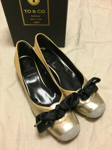  new goods TO&CO. switch ribbon pumps 38 DRESSTERIOR