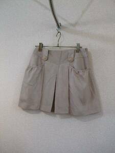 ARW beige flair miniskirt (USED)61115