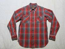 CUSHMAN クッシュマン 赤チェック ネルシャツ S サイズ1_画像1