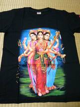 ◇ヒンドゥー教の神様Tシャツ◇S◇3女神◇_画像2
