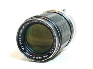 #即決！　minolta　MC ROKKOR 135mm F3.5　前期型　希少　美品　#1106798