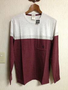 [ new goods ]Abercrombie&Fitch Abercrombie & Fitch embroidery mousse long sleeve T shirt S bar gun ti-Muscle Fit