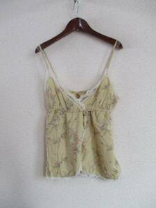 Paul &amp; Joe Beige Flower Pattern Silk Cami (используется) 11216