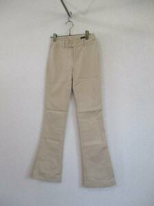 QUEENSCOURT beige boots cut pants (USED)72016