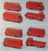 Preiser Fire Department Set 4 MB 508 Trucks _画像2