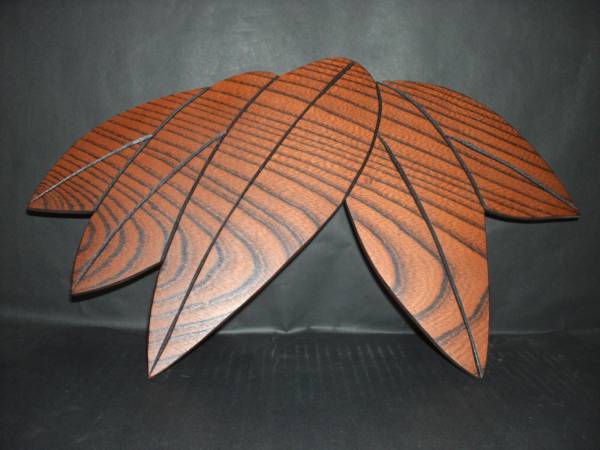 Кейаки лак Деревянный бамбуковый поднос, Изделия ручной работы, интерьер, разные товары, другие
