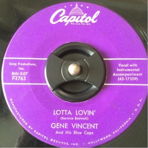 US Orig GENE VINCENT 7inch LOTTA LOVIN' ロカビリー