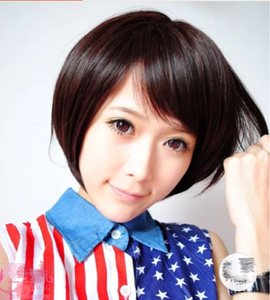  stock goods * super-discount * person wool 100% pretty wig * Bob * wig K23 black 