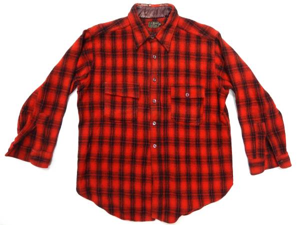 50s llbean ビンテージ　シャツ L.L.Bean - 80s エルエルビーン コットン シャモア クロス