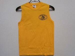  prompt decision!USA old clothes *... logo design sleeveless shirt! American Casual 