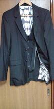 ミスターハリウッドエヌハリウッドアクティビスト期レイヤードジャケットスーツ ブラック Ｓサイズ N.HOLYWOOD_画像1