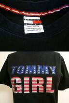 tommy girl/トミーガール●黒ロゴプリントTシャツ/ブラック/33_画像3