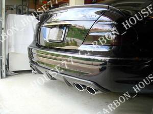 ★BENZ W211 E55 E63 AMG カーボン リア ディフューザー 左右4本出 2003-2009☆