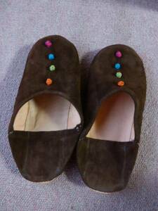 *moroko Bab -shu* inside put on footwear *.sue-do leather *~20.5 Kids ③