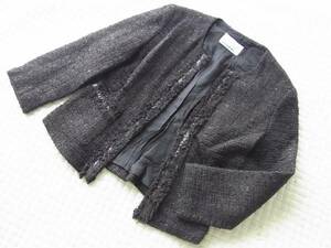 Обратное решение/104/M-Premier M-Puru Mie Black Populate Tweed Jacket Tea 34 размер/104