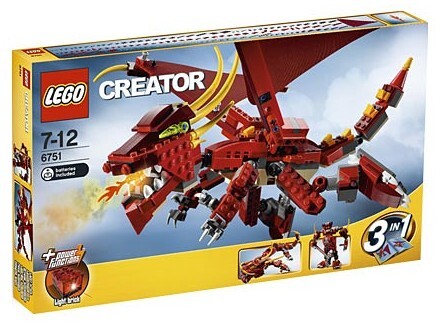 ★LEGO クリエイター・レッドドラゴン 6751新品