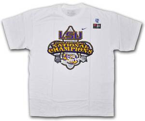 NCAAルイジアナステイトフットボール(07CHAMP)Tシャツ【新品】