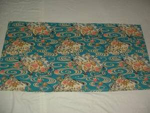  handmade, cotton 100%, tablecloth,.. flower .. water, blue 