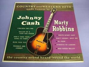 【外盤LP】Johnny Cash・Marty Robbins/Country and Western Hit