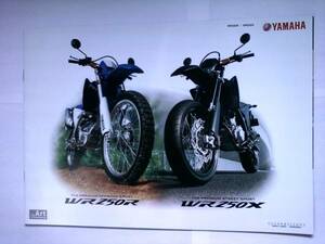 貴重　WR２５０R/X　カタログ　２００８年　当時物