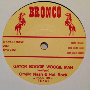 ORVILLE NASH 7inch GATOR BOOGIE WOOGIE MAN ロカビリー