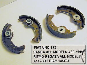  brake shoe set (2 wheel minute ) Fiat 126 for 