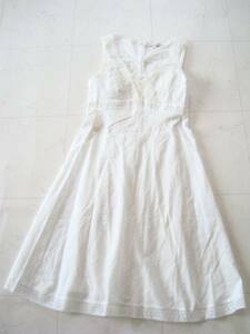 rebecca taylor 刺繍入りホワイトワンピースドレス size4 レベッカテイラー 白