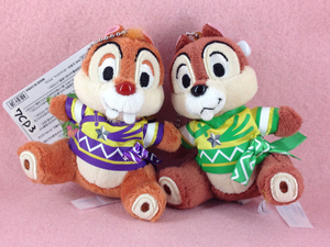 AF069*TDR 2013 7 . chip & Dale soft toy badge *7CD3