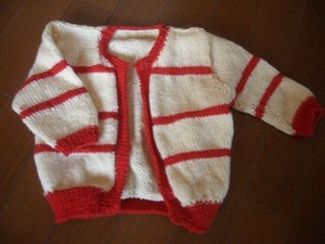  детская одежда ( кардиган * верхняя одежда ) retro дизайн шерсть ручной вязки 