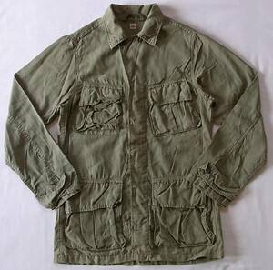  Denim & Dungaree linen. military jacket LL