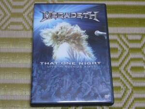 MEGADETH ザット・ワン・ナイト（中古）/THAT ONE NIGHTメガデス