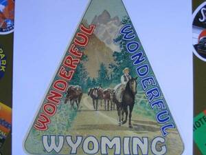 ▽▼64502▼▽＜LE*トラベルステッカー＞AMERICAN BYWAYS*WYOMING