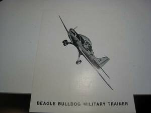 * aircraft pamphlet BEAGLEbru dog army for practice machine Z1433